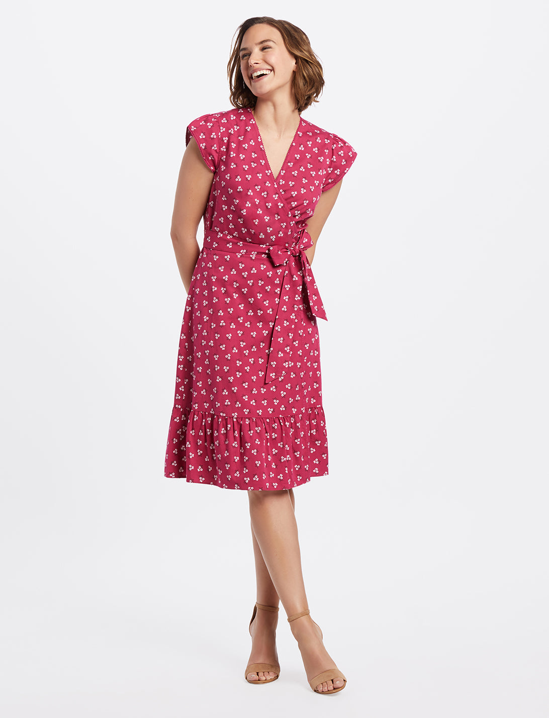 Floral Wrap Flounce Dress – Draper James